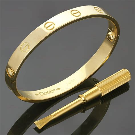 cartier mens screw bangle|cartier love bangle for sale.